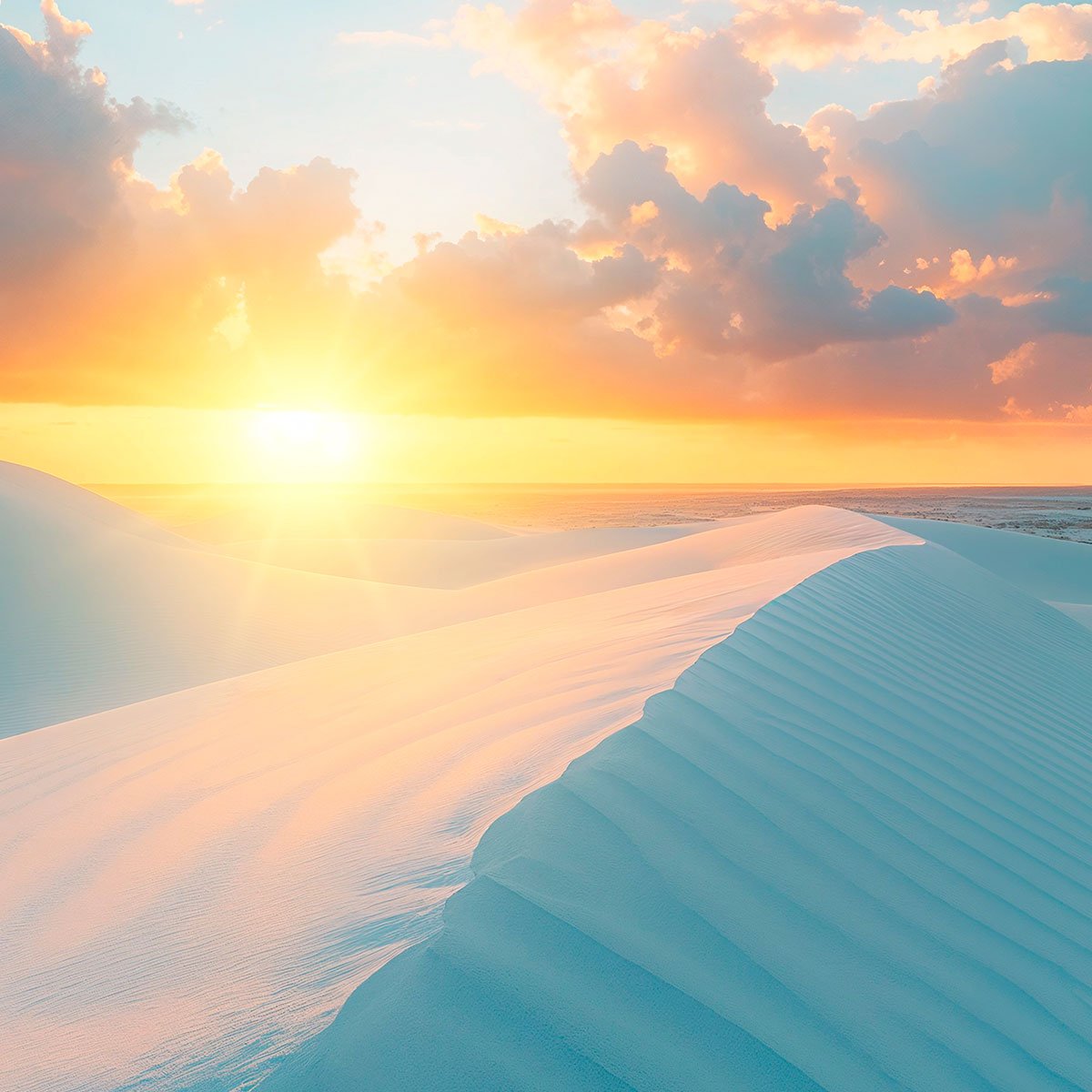 Papier peint dunes au brésil sous le sunset intissé, HEXOA