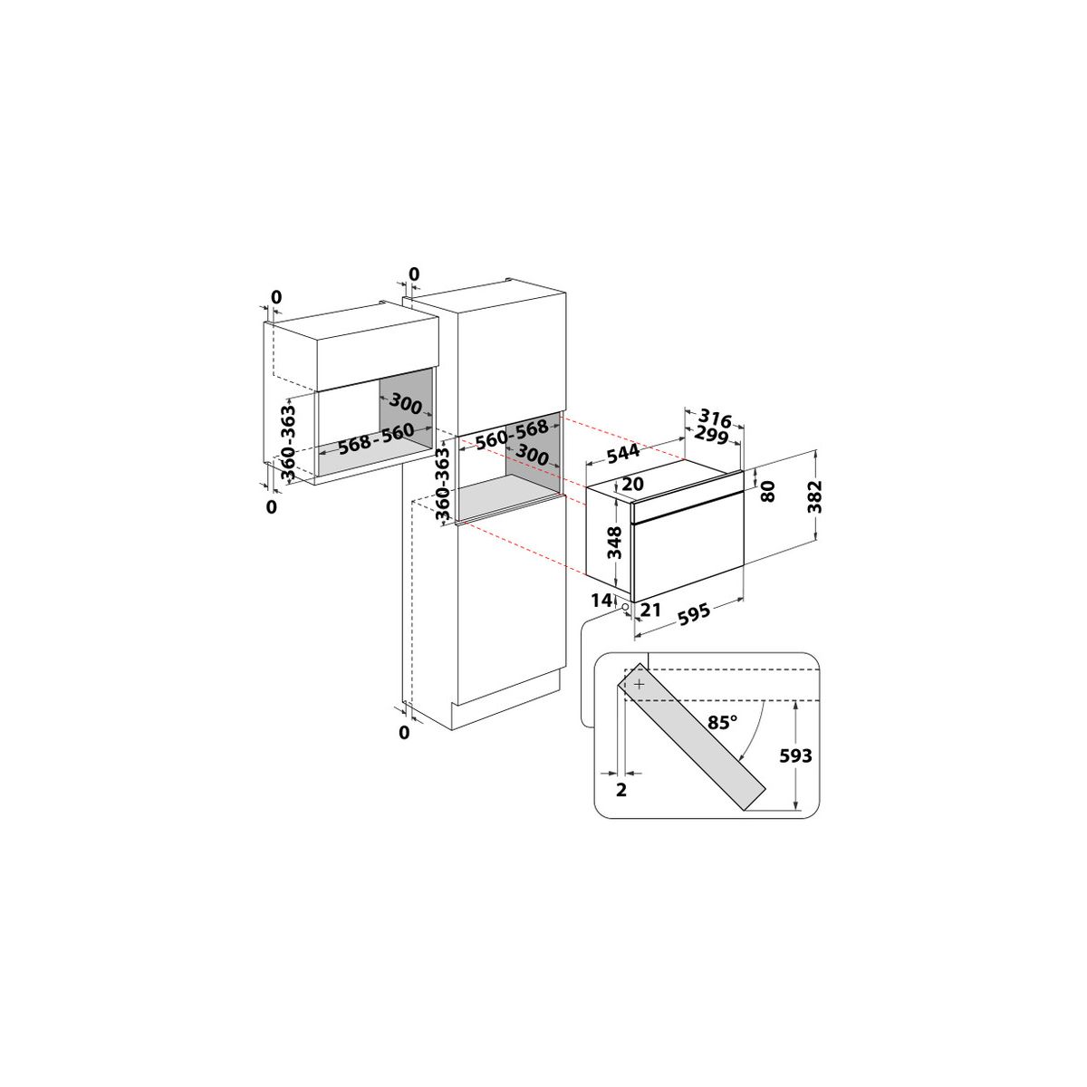 Micro ondes encastrable MBNA990B noir, WHIRLPOOL