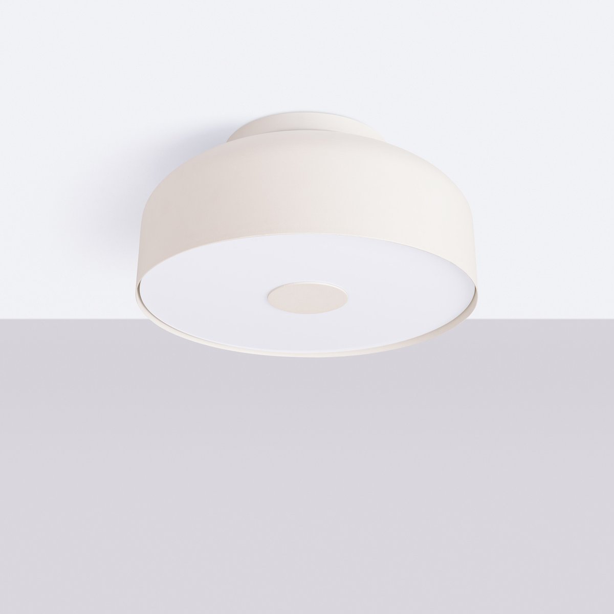 Plafonnier Acier Beige E27 4 Omiq beige, EDEN