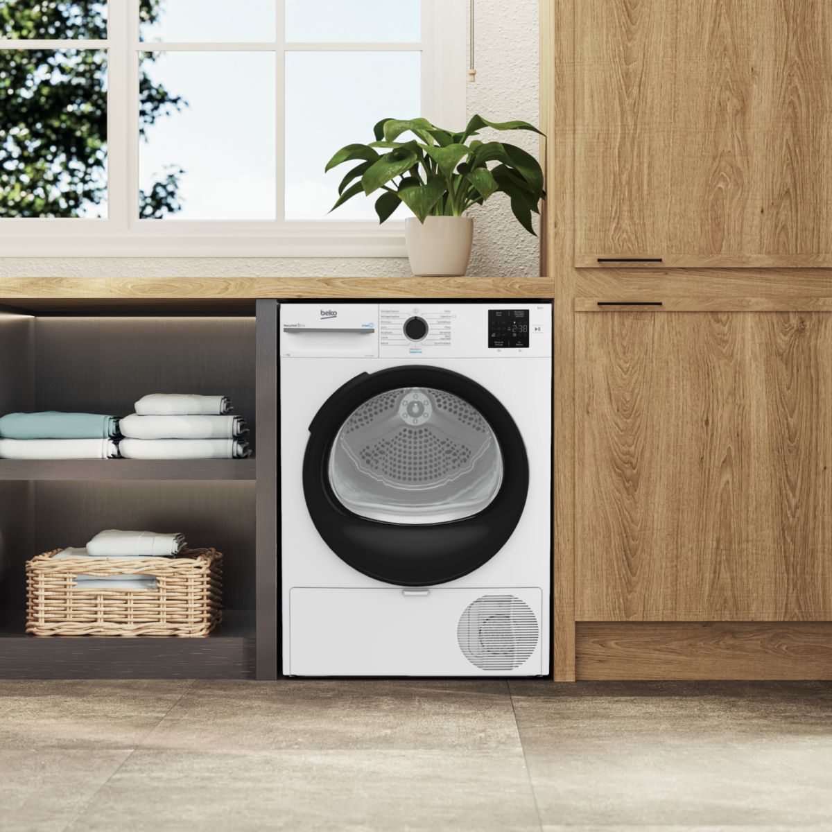 Sèche linge pompe à chaleur D3H17393W couleur unique, BEKO