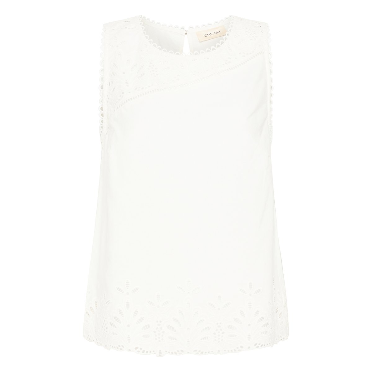 Blouse sans manches blanc snow white, CREAM
