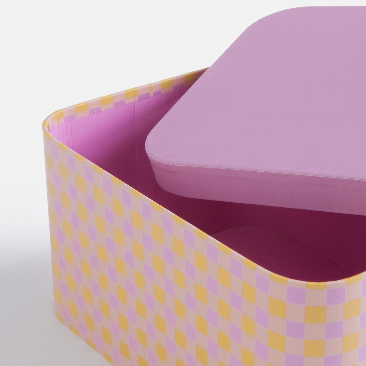 Lote de 2 cajas apilables con tapa, Lena multicolor, LA REDOUTE INTERIEURS