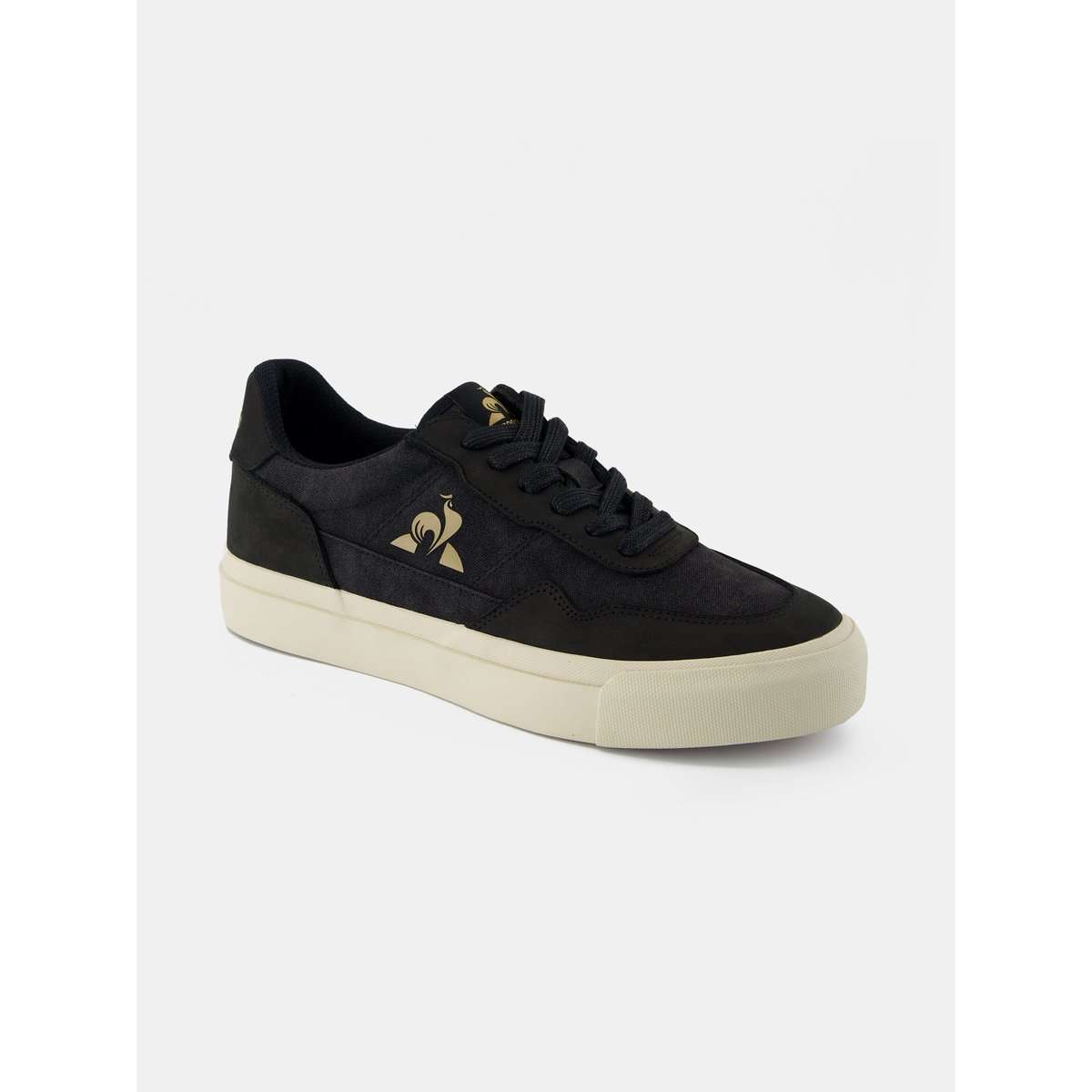 Baskets LCS OLLIE WAXY CANVAS black/gold, LE COQ SPORTIF