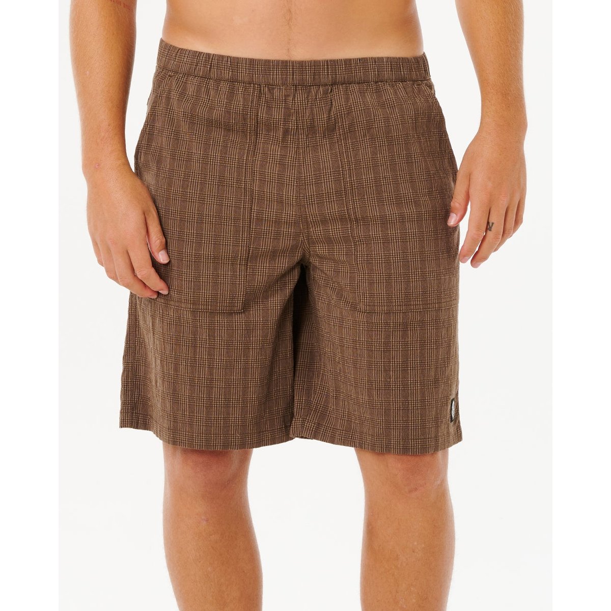Boardshort VOLLEY PREMIUM SURF CHECK café, RIP CURL
