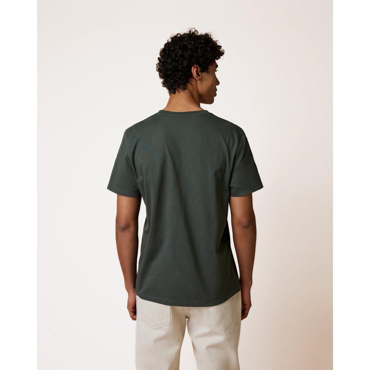 T-shirt en maille vert foncé, FAGUO