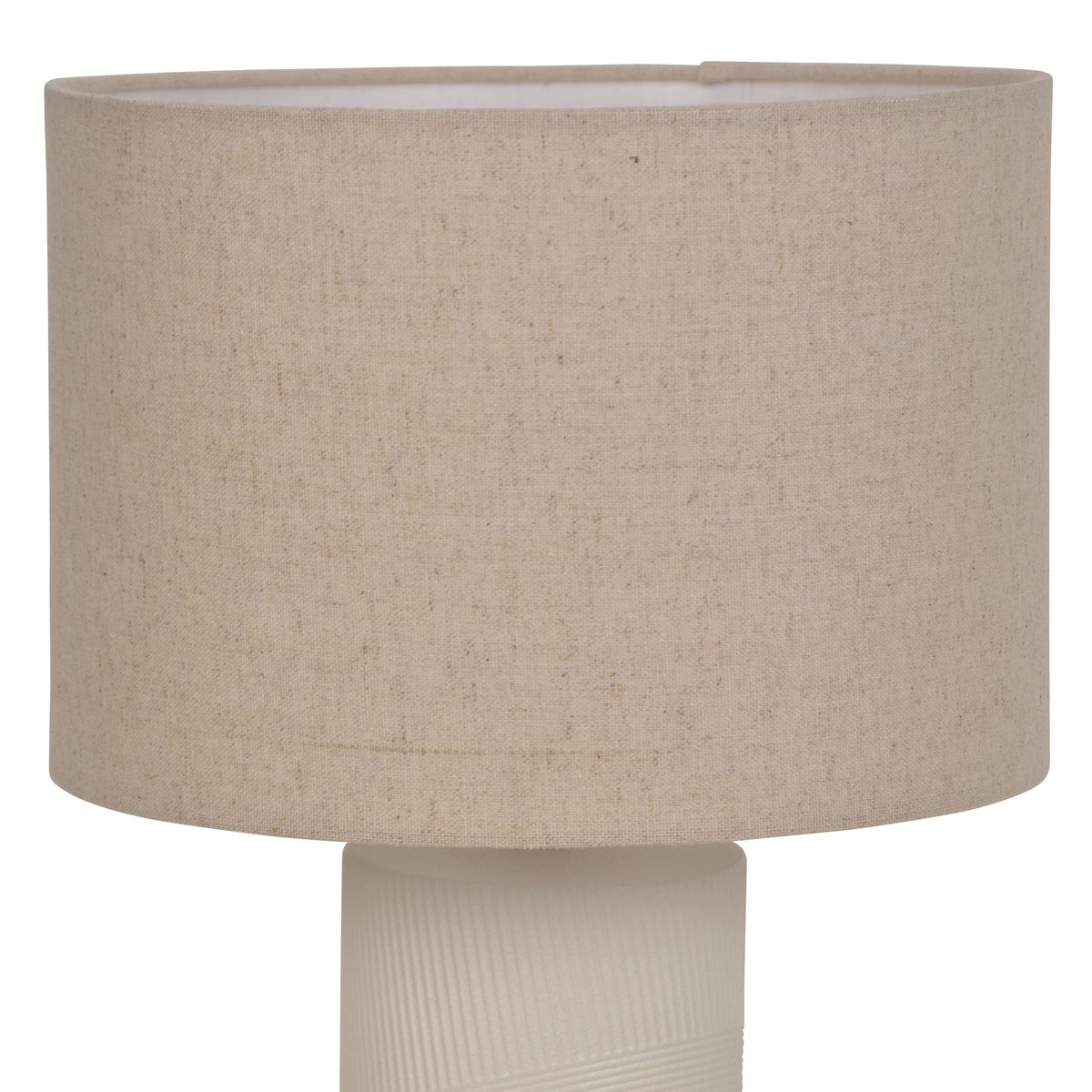 Lampe en céramique avec abat-jour, LANZOMA beige, INSPIRE