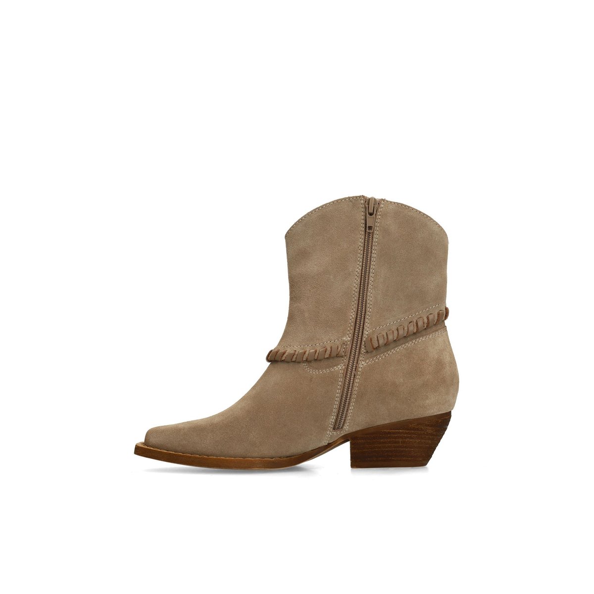 Santiags en cuir beige, SACHA