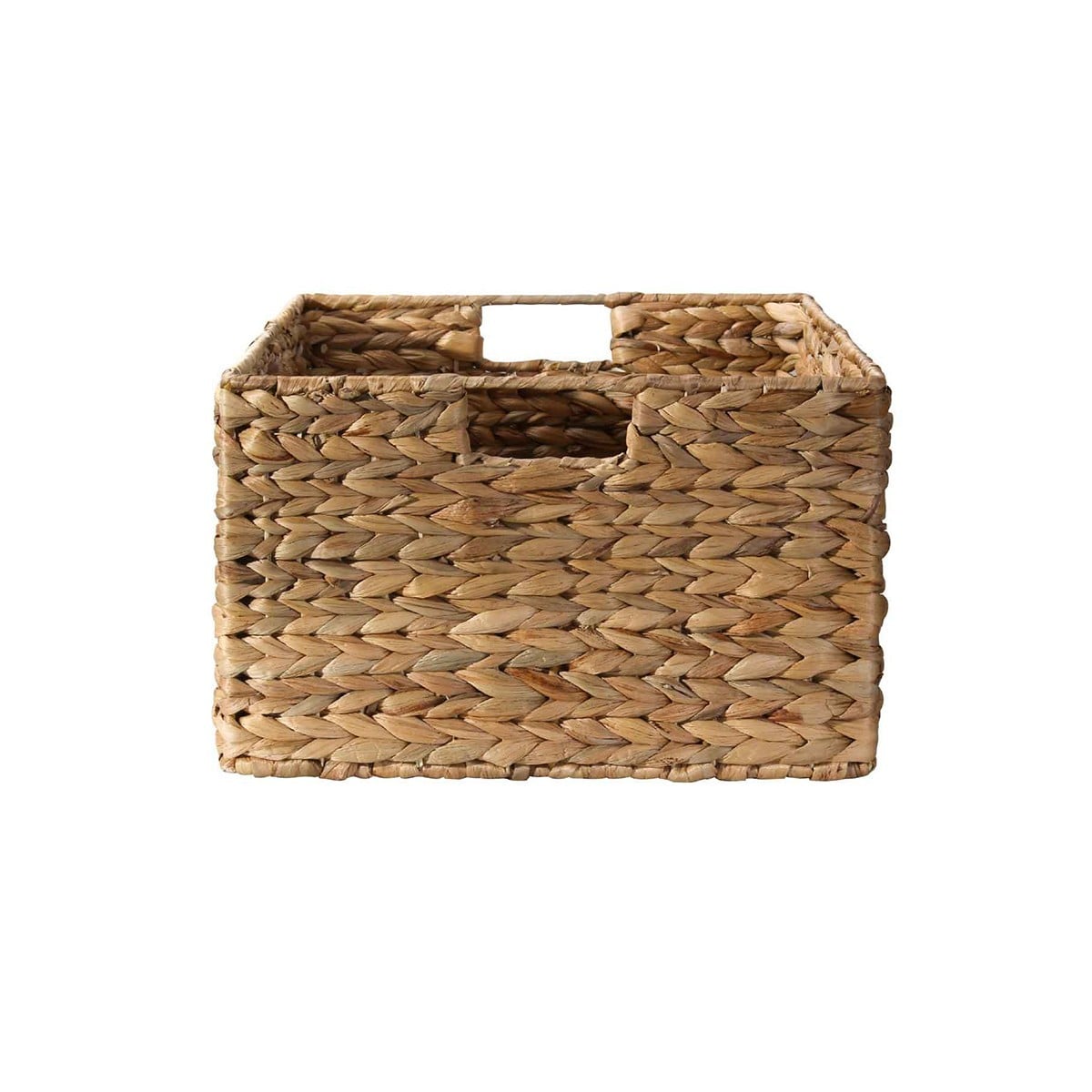 Panier en jacinthe d'eau armature métal - hauteur 13 cm beige, CALICOSY