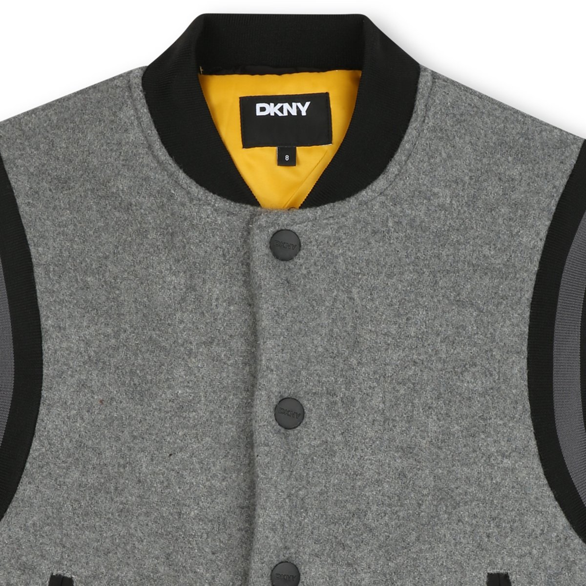Veste en tissu de laine gris chine fonce, DKNY