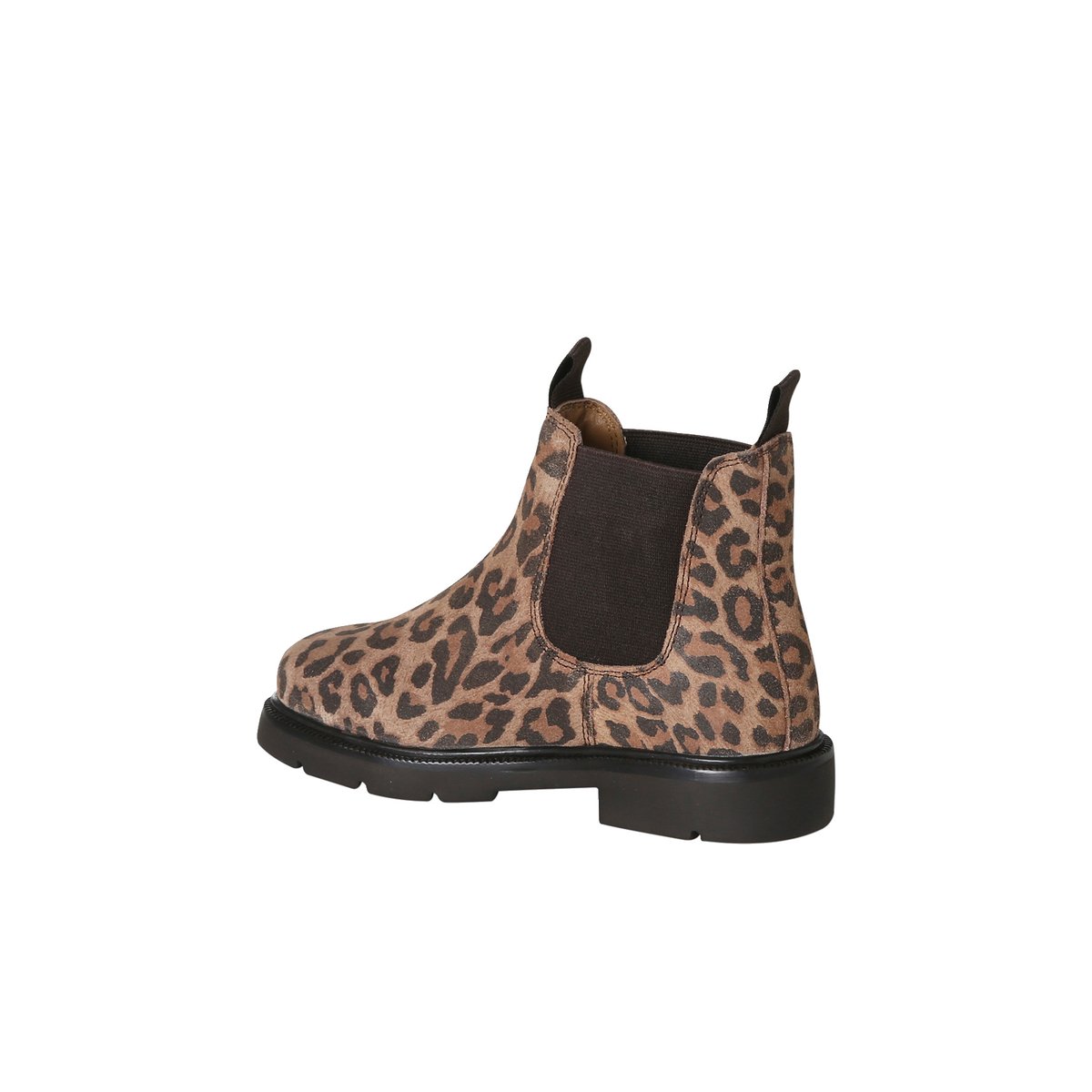 Boots en cuir à élastiques beige, VERTBAUDET
