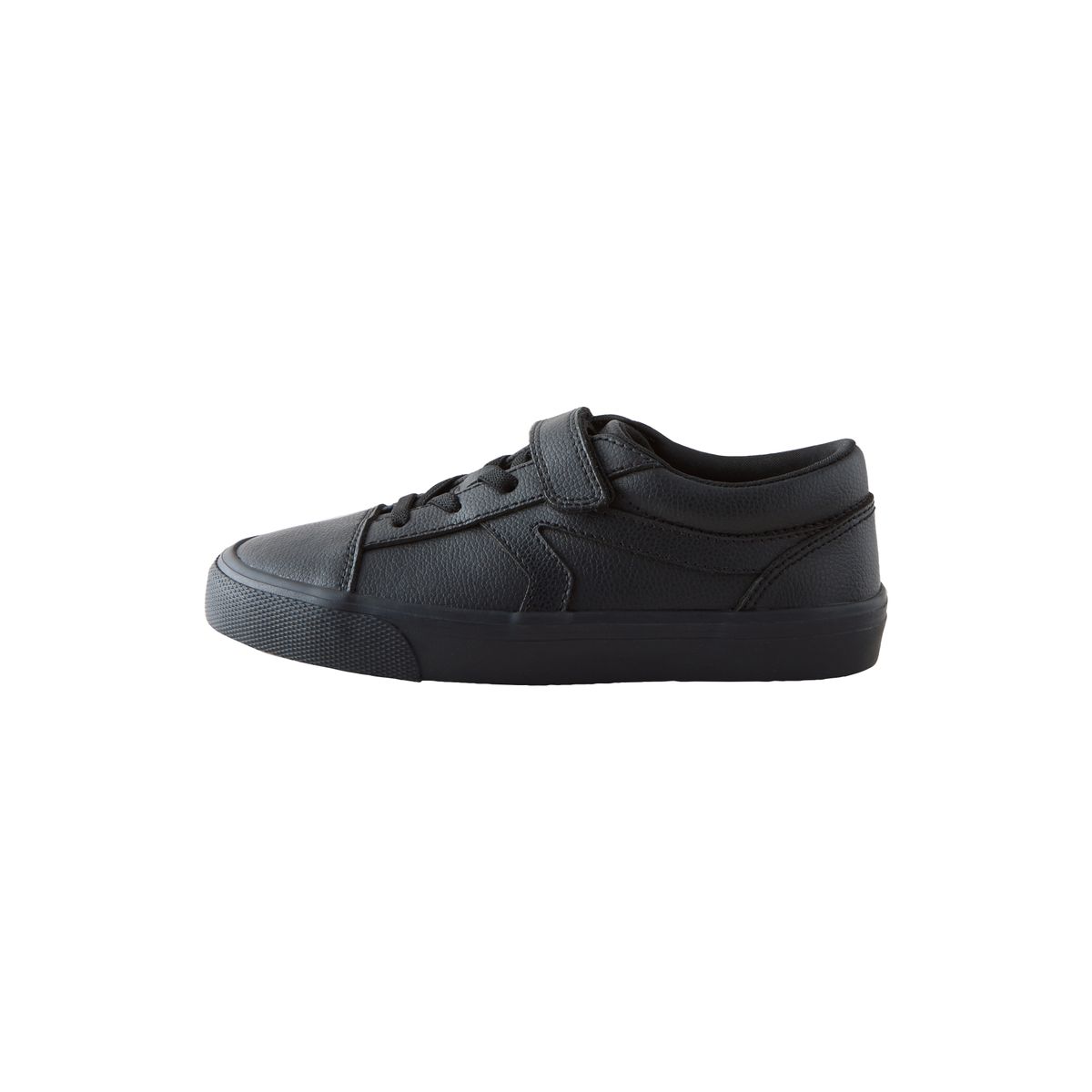 Chaussures à lacets élastiques et scratch noir, NEXT