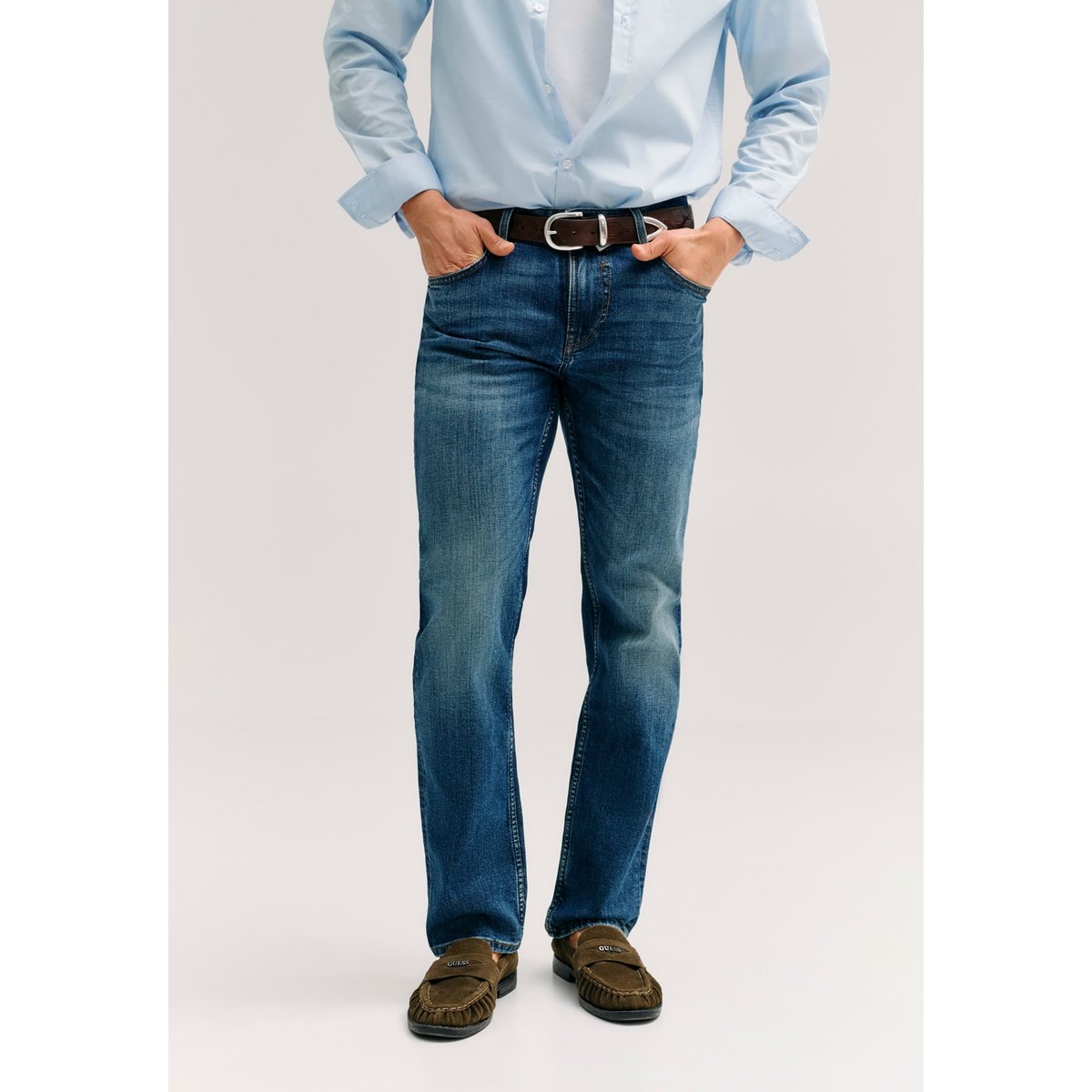 Jeans Slim Angels bleu, GUESS