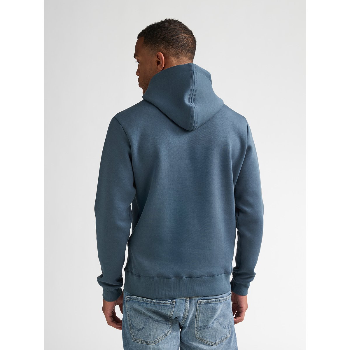 Sweat à capuche en scuba ashwood bleu storm blue, PETROL INDUSTRIES