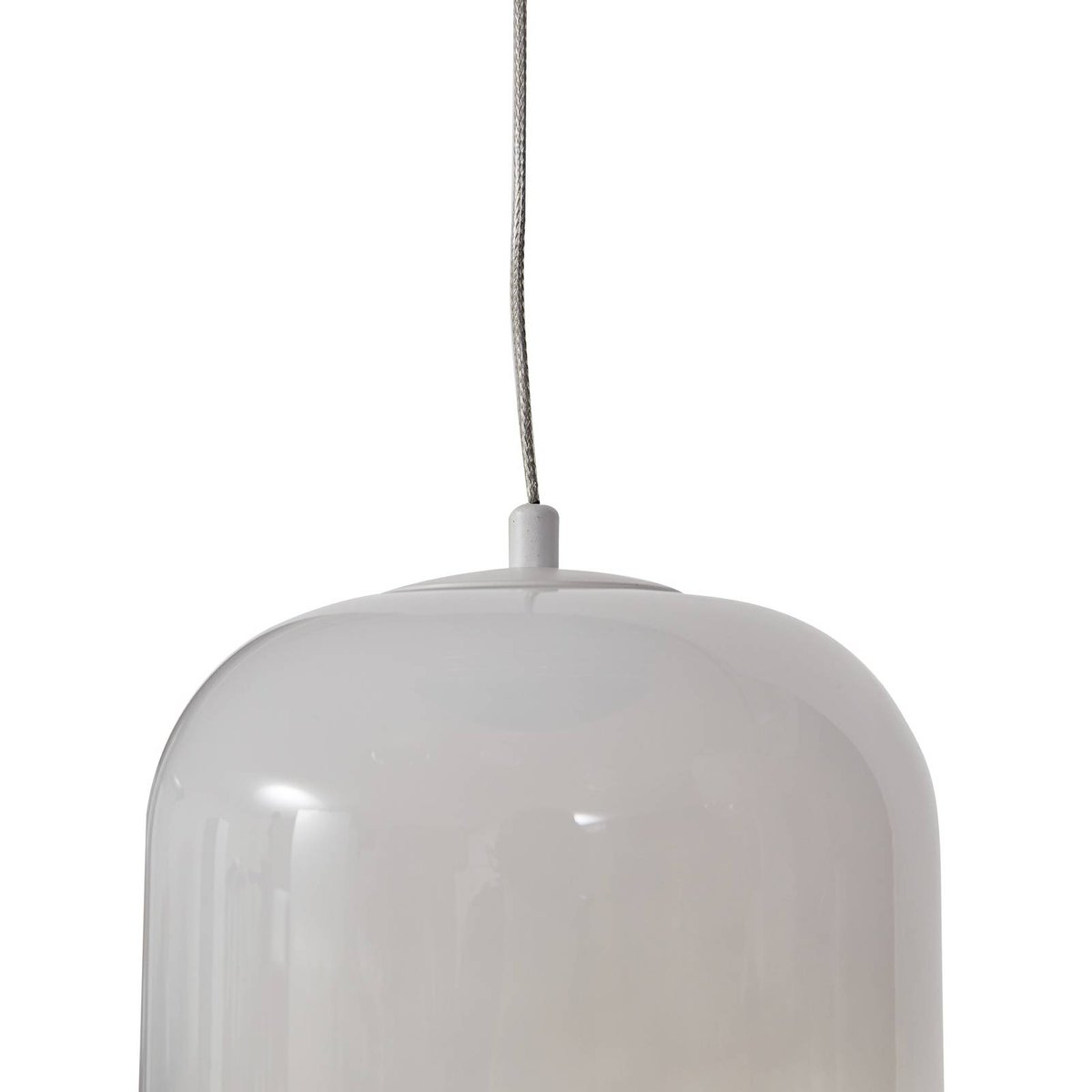 Suspension en verre moderneLED, Avelina blanc, LUCANDE