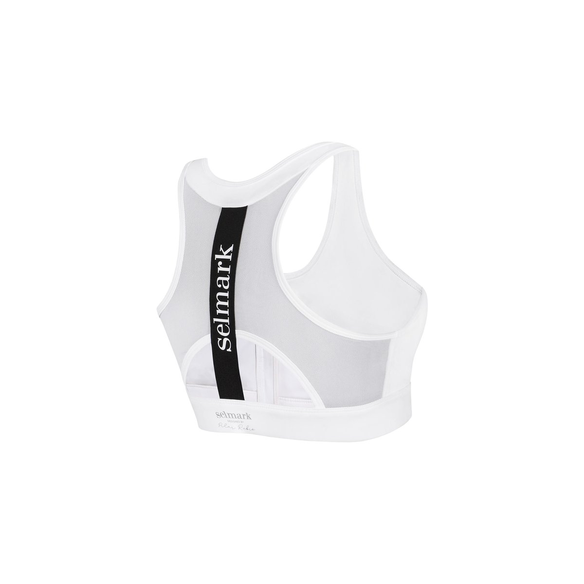 Brassière soutien-gorge de sport ouverture frontale TECH ST8 blanc, SELMARK