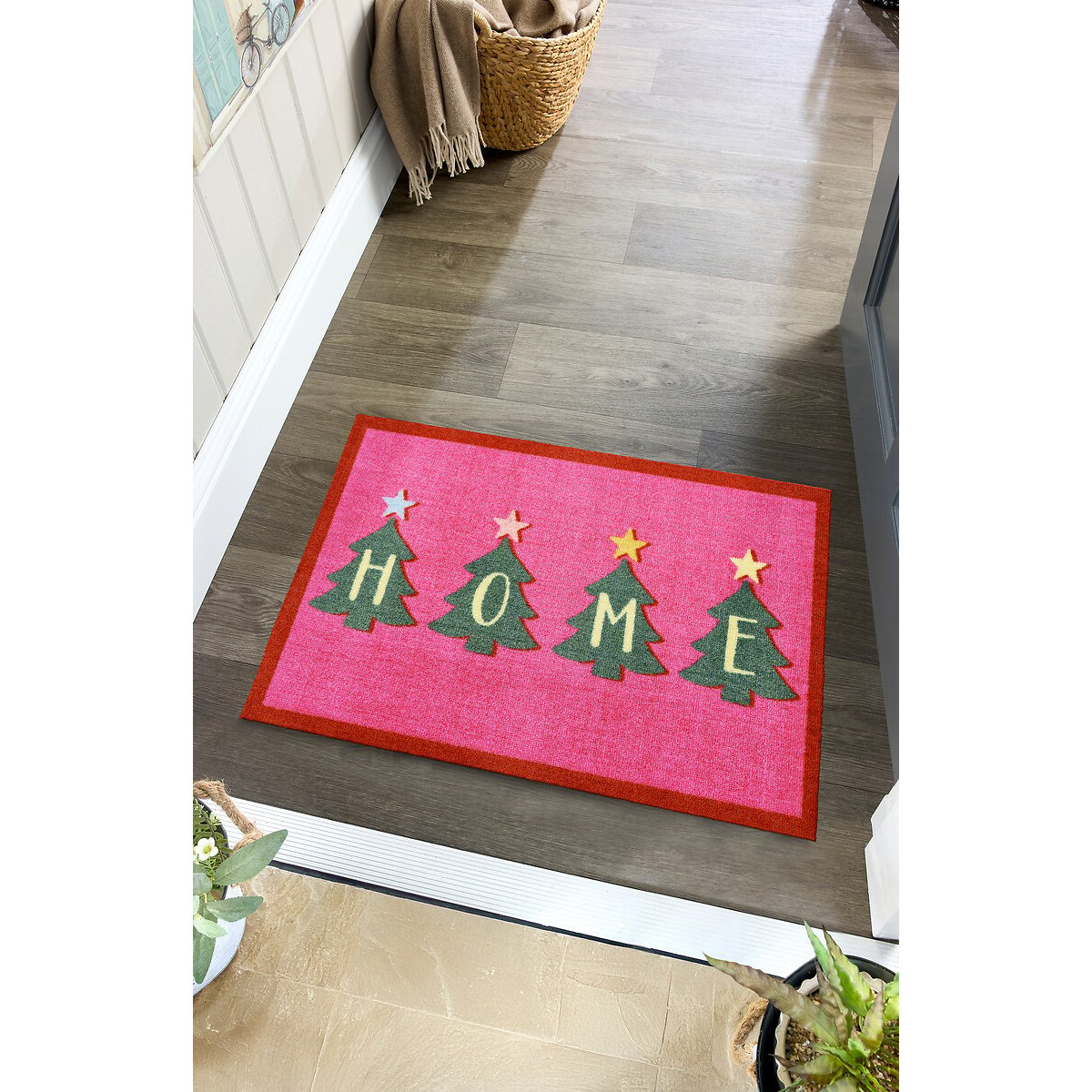 My Bright Christmas Home Doormat pink, MY MAT