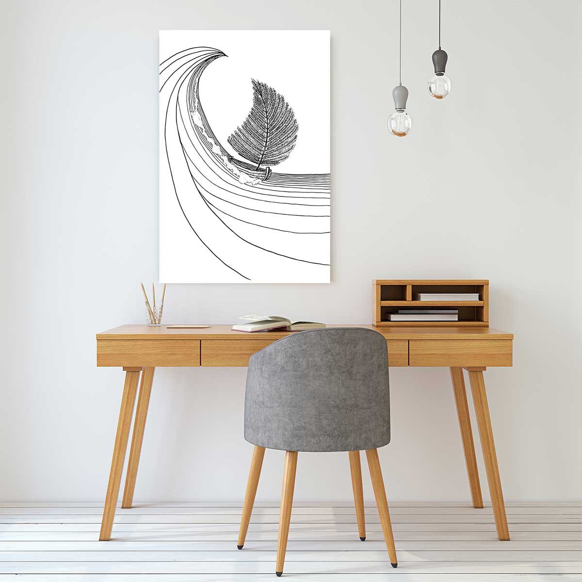 Tableau voilier fougeres tableau alu dibond, HEXOA