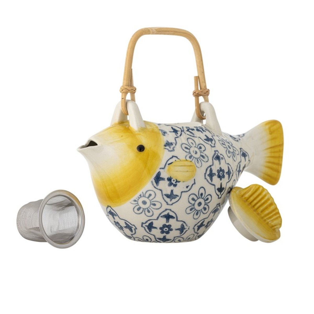 Théière poisson grès infuseur  Wrenna multicolore, BLOOMINGVILLE