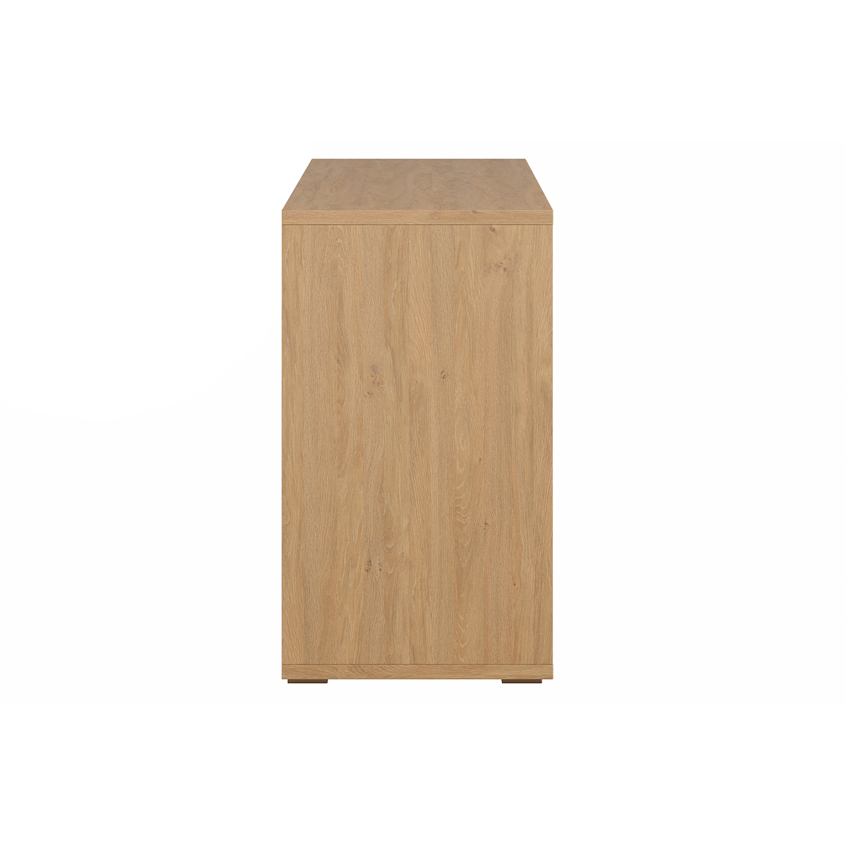 Bibliothèque basse finition bois L140 cm EPURE chêne clair, MILIBOO