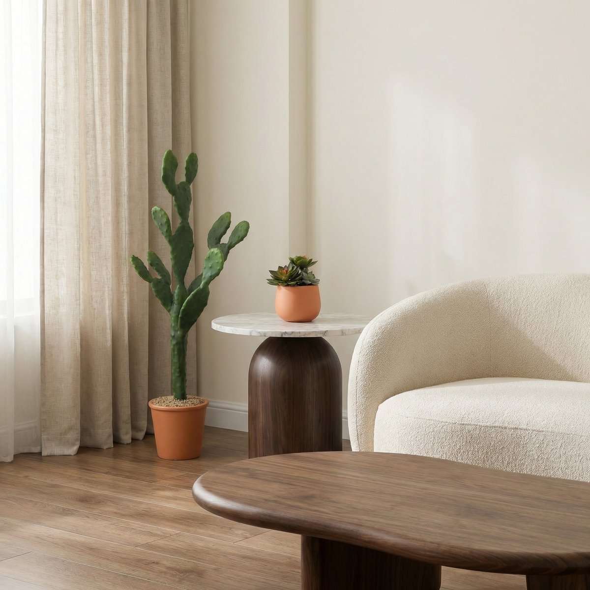 Cactus artificiel en pot H78 vert, SIA DECO