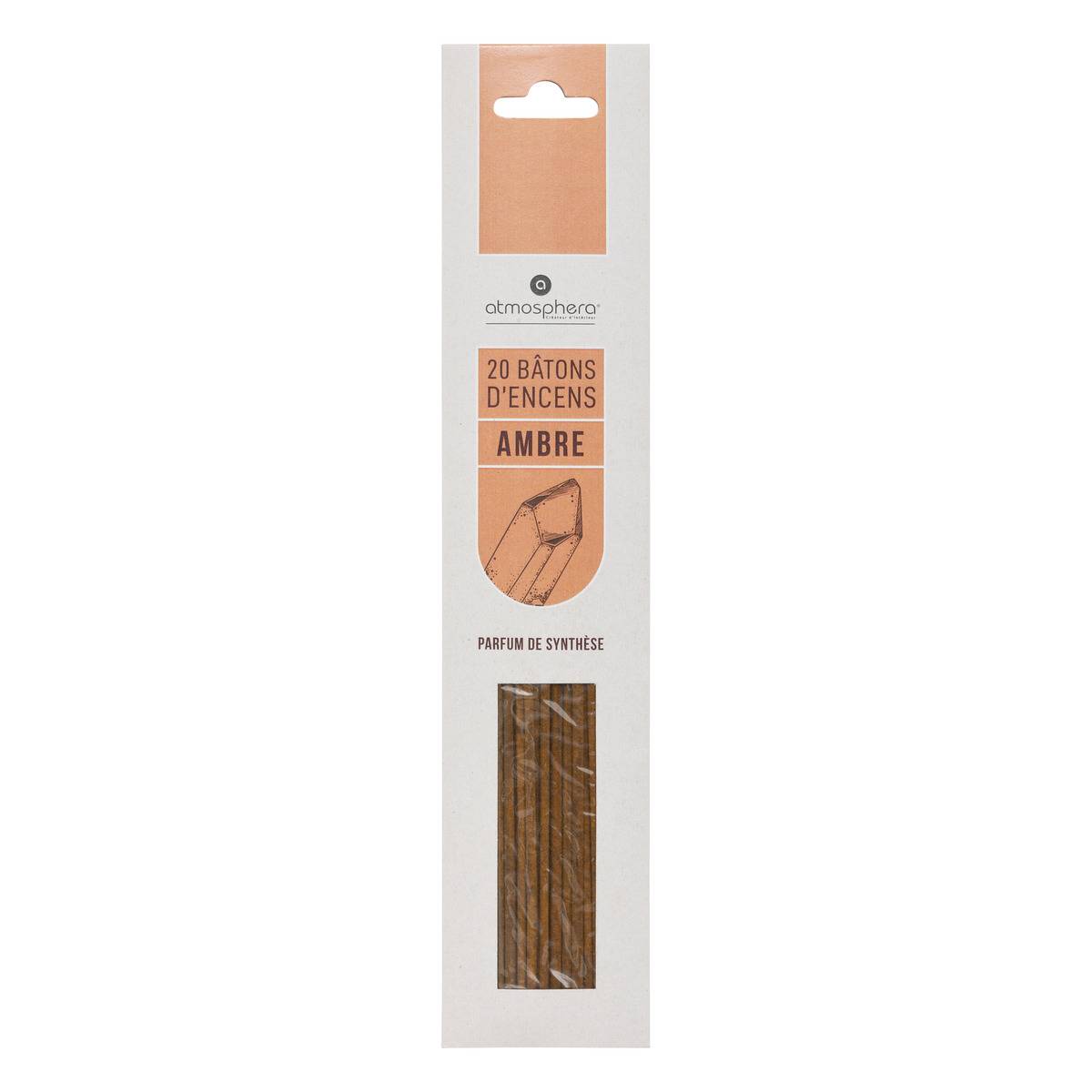 Lot de 20 bâtons d'encens KILI marron, ATMOSPHERA