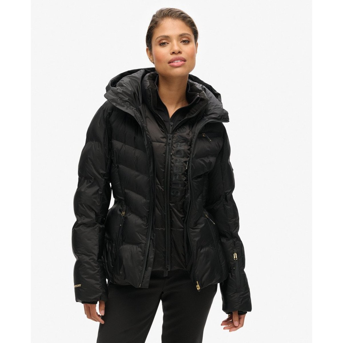 Doudoune de ski Luxe noir, SUPERDRY