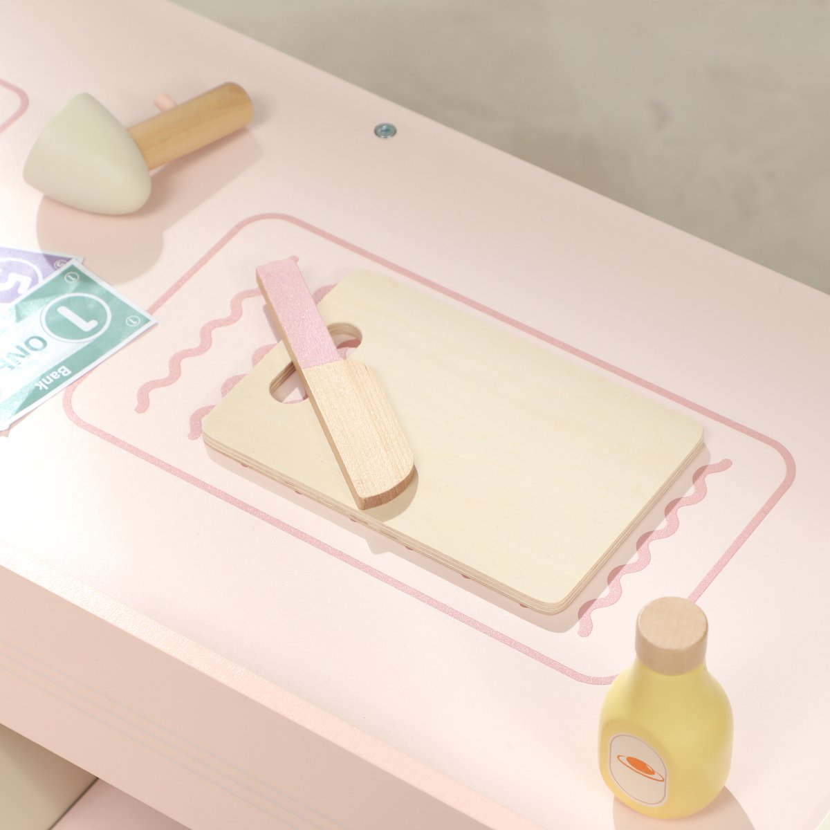 Boutique des enfants MDF Rose rose, beige, multicolore, AIYAPLAY