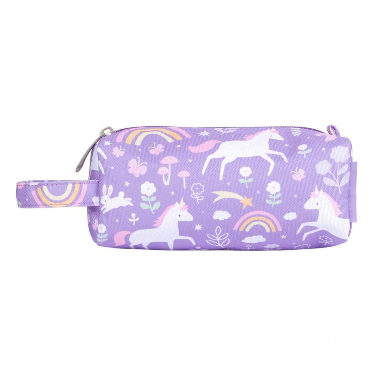 Trousse scolaire enfant avec poignée violet rêves de licorne, A LITTLE LOVELY COMPANY