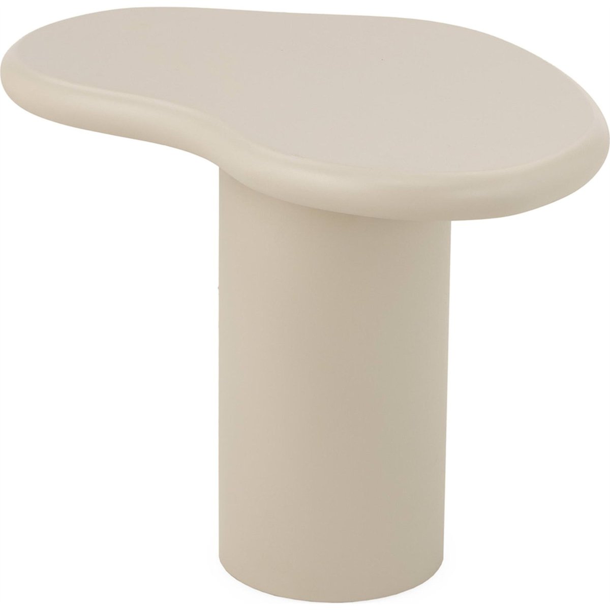 Table d'appoint en bois effet pierre organique taupe effet pierre naturelle, RECOLLECTION