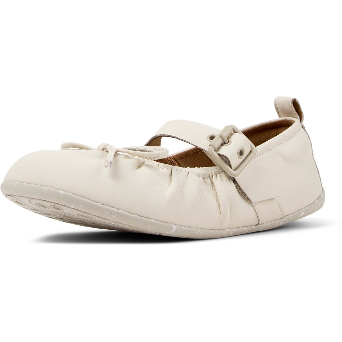 Ballerines Cuir WABI blanc naturel, CAMPER