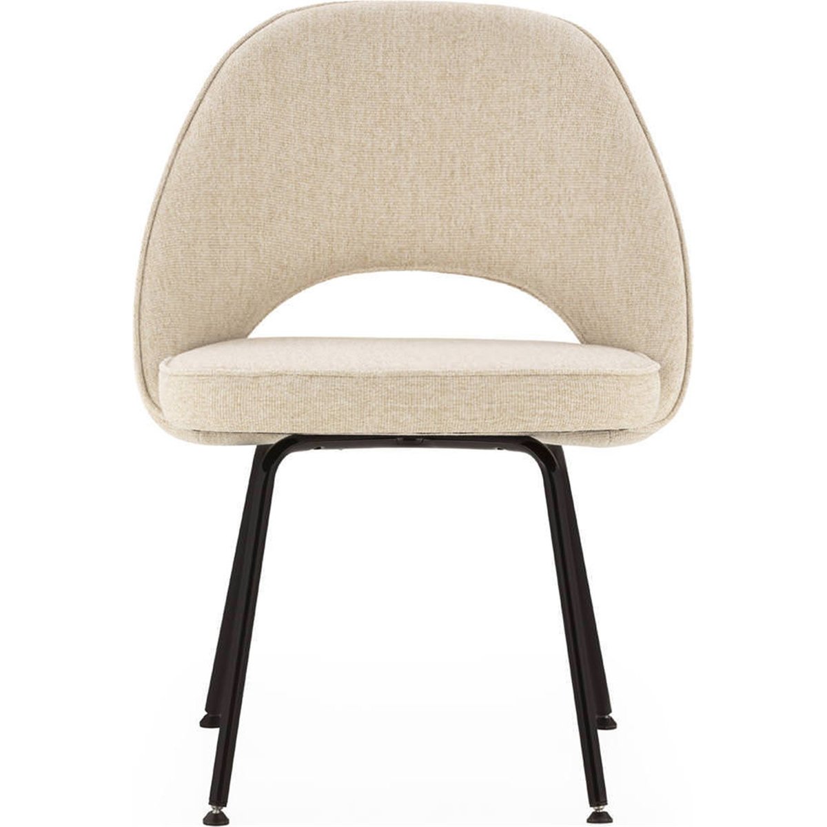 Chaise en tissu et métal blanc et noir, RECOLLECTION