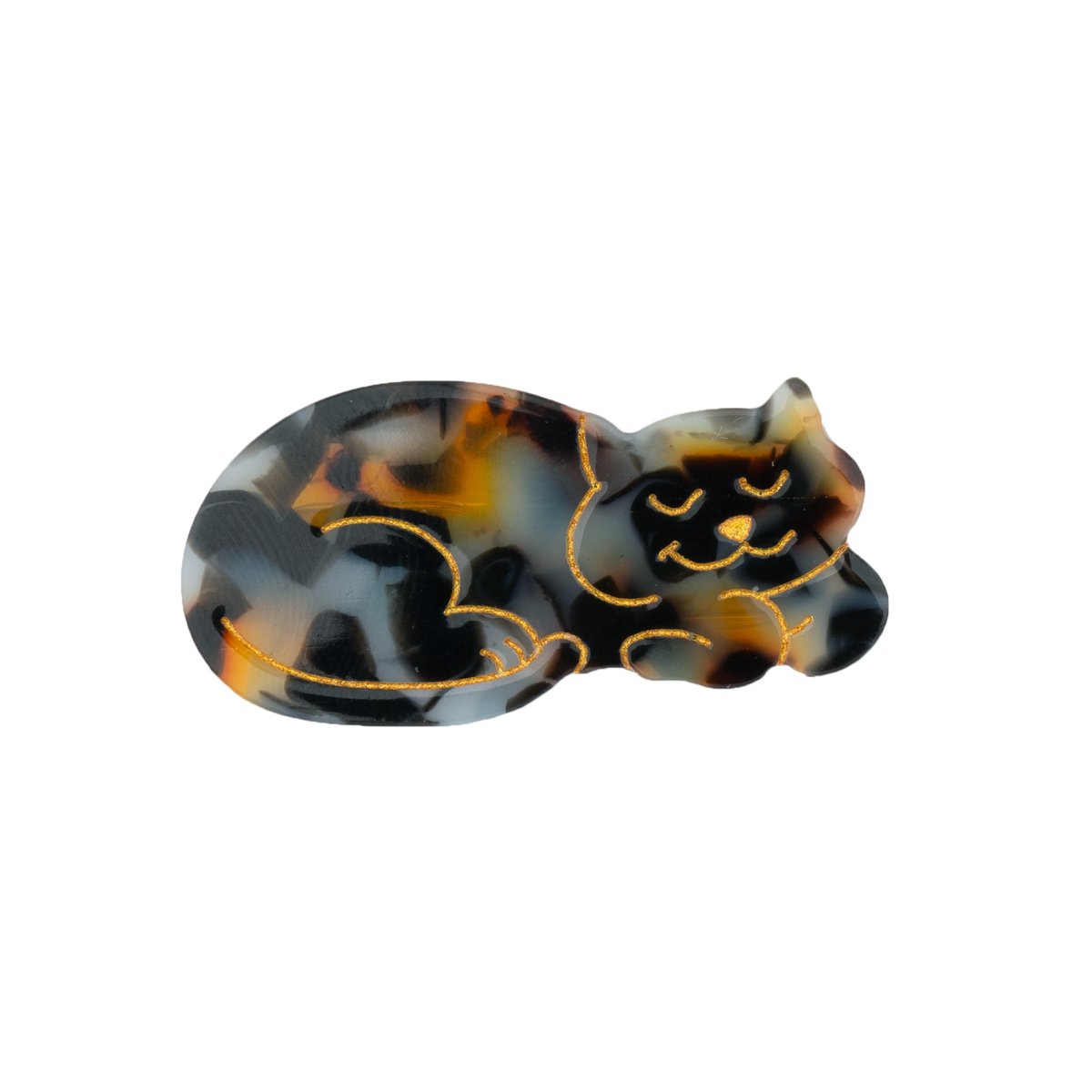 Barrette CHAT ISABELLE ecaille de tortue, COUCOU SUZETTE