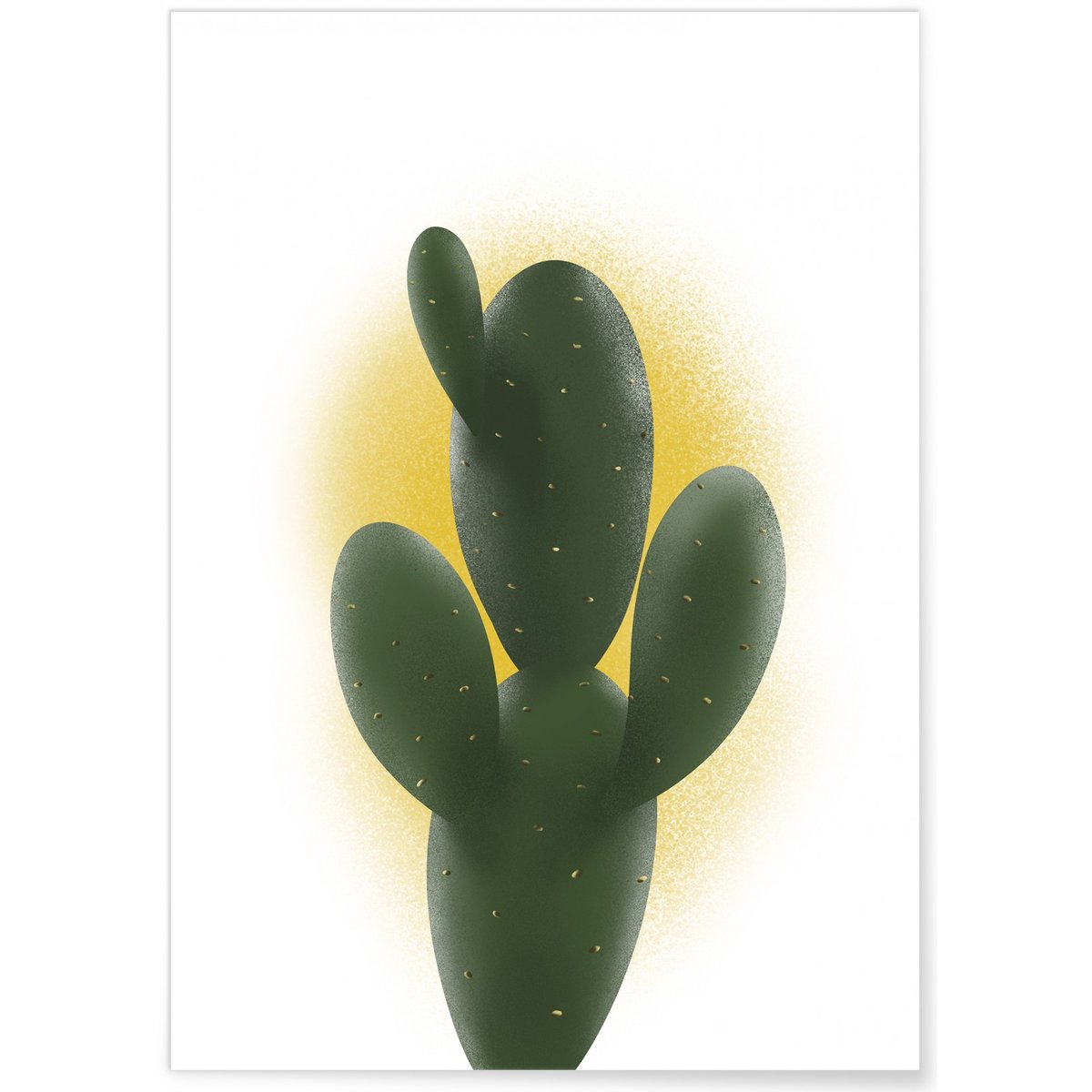 Poster Cactus blanc, L'AFFICHERIE