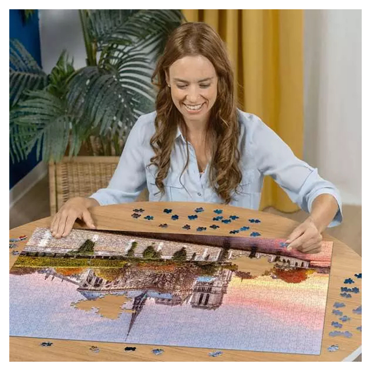 Puzzle 1500 pieces - Pittoresque Notre-Dame couleur unique, RAVENSBURGER