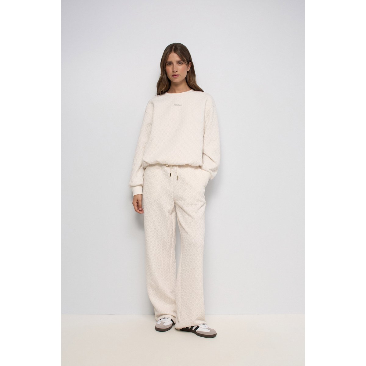 SWEATSHIRT EN JACQUARD ET Fil textile beige, SALSA JEANS