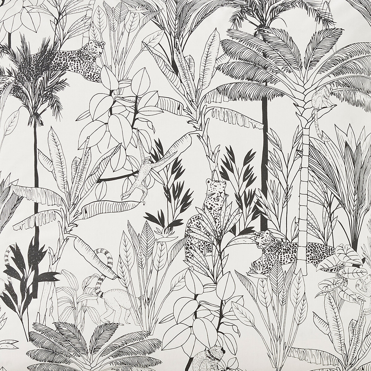 Housse de couette percale coton, Palmeira imprimé, LA REDOUTE INTERIEURS