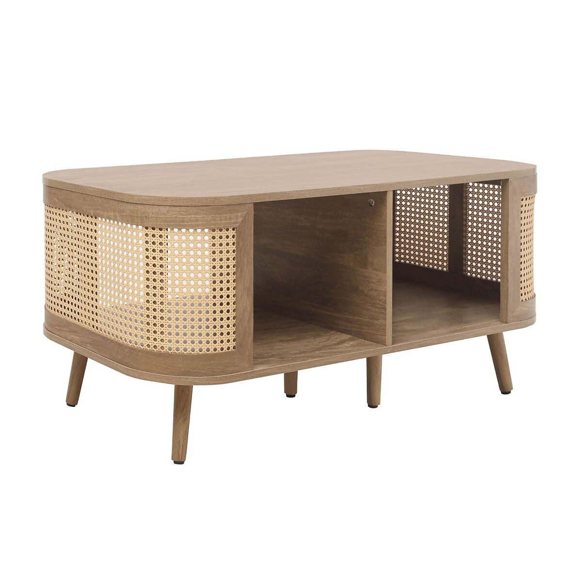 Naya Rattan Coffee Table natural oak, SO'HOME
