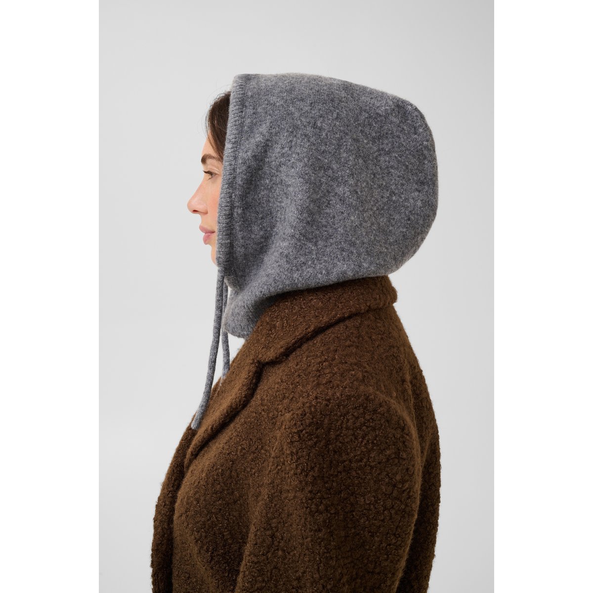 Pull sans manches en maille gris mid grey melange, CULTURE