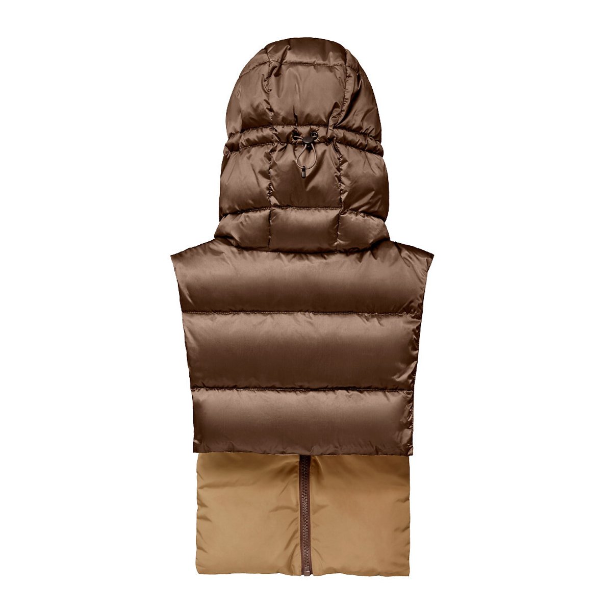 Capuche doudoune réversible, unisexe bronze, FUDOON