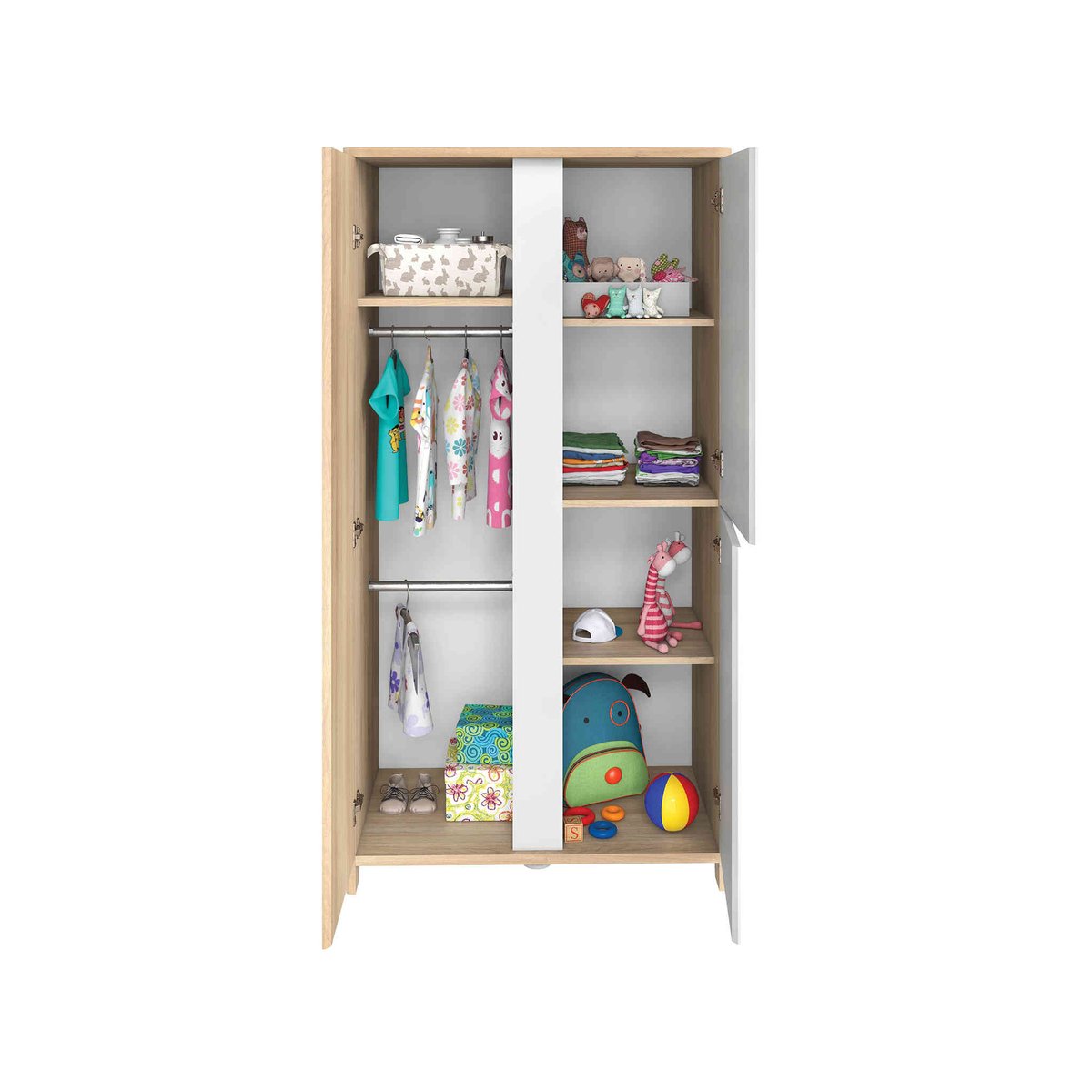 Armoire  3 portes SACHA beige, GALIPETTE