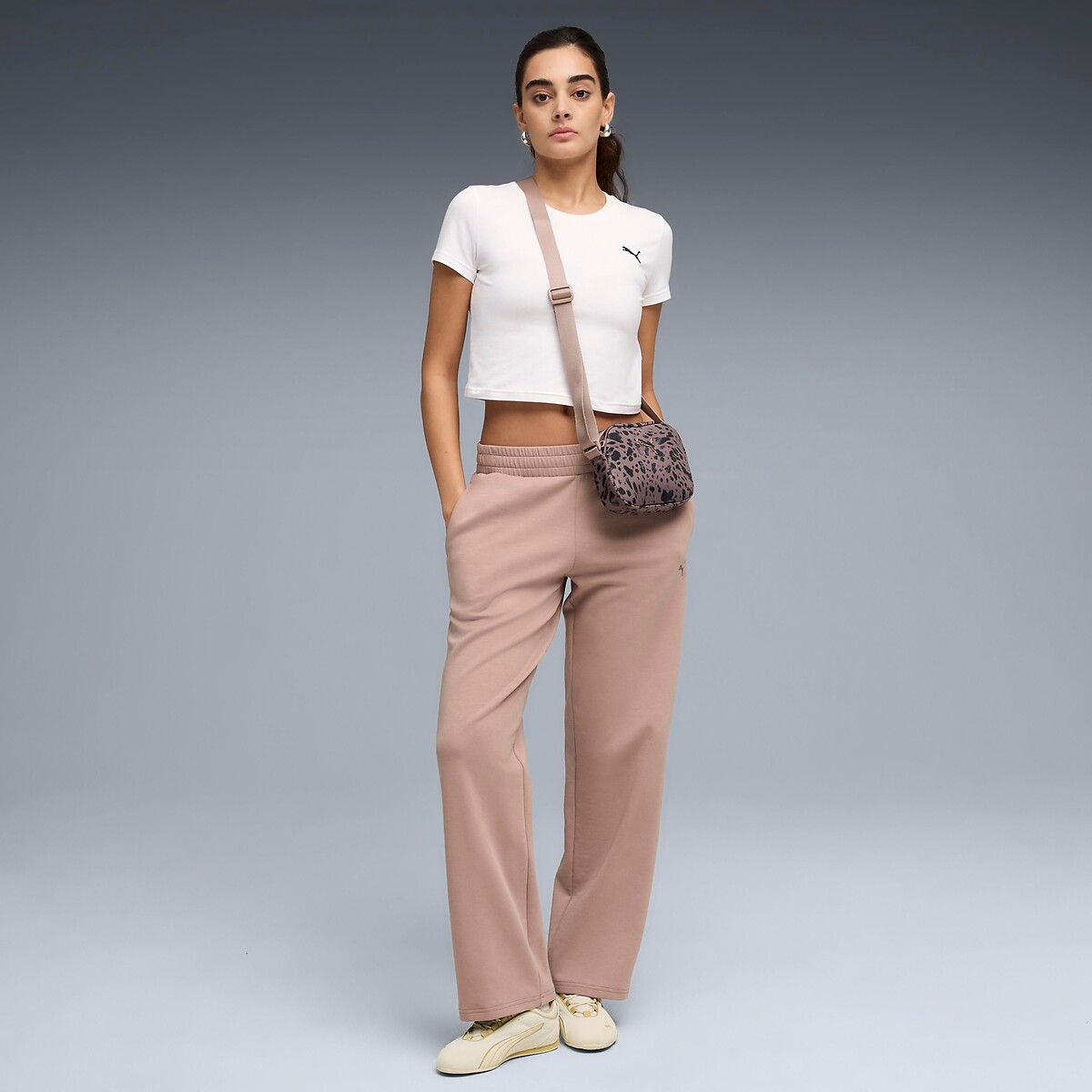 Pantalon large ESSENTIAL ELEVATED marron, PUMA