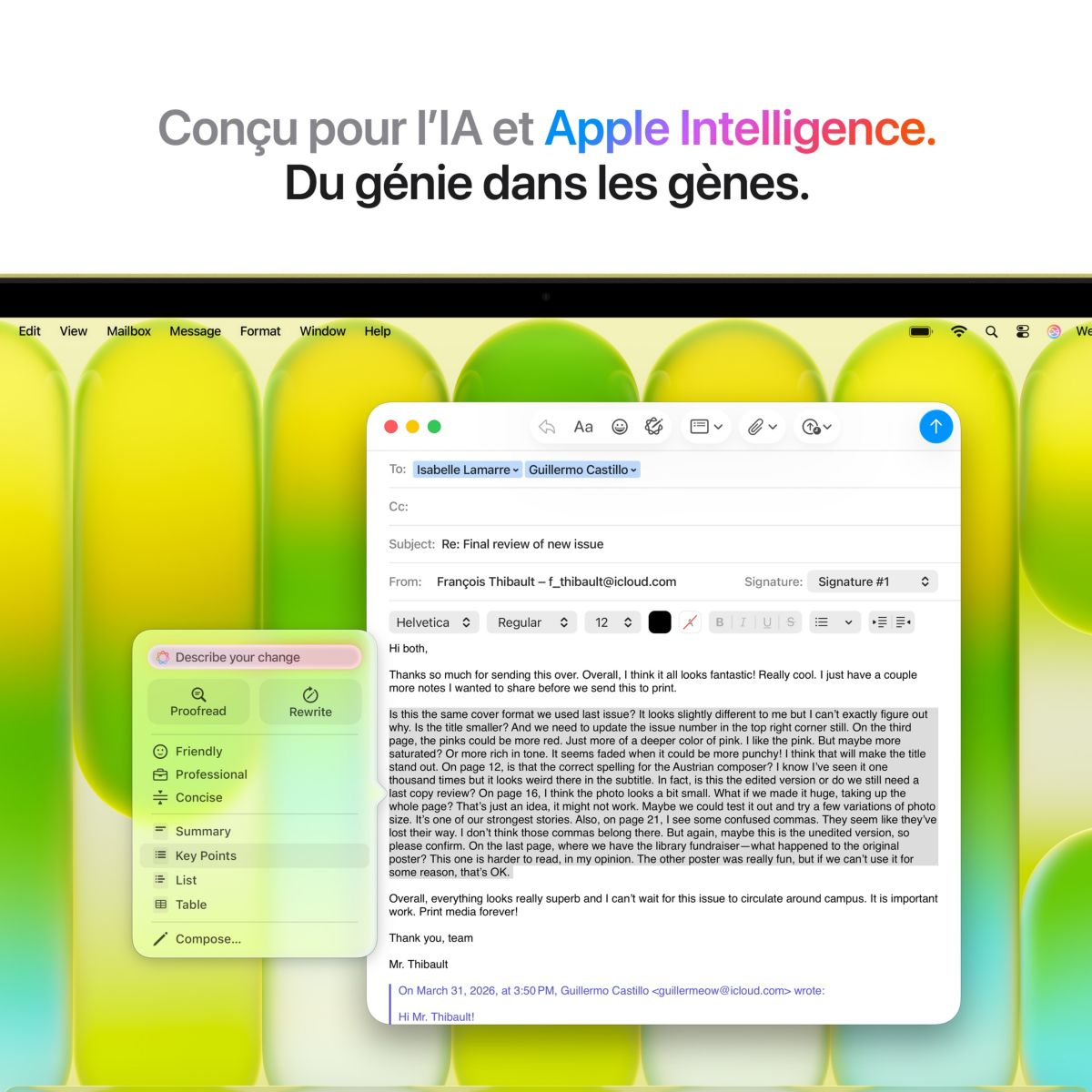 Ordinateur Apple Neo Puce A18 Pro CPU 6 / GPU 5 coeurs Mémoire RAM 8Go Stockage 256Go SSD Jaune agrume couleur unique, APPLE