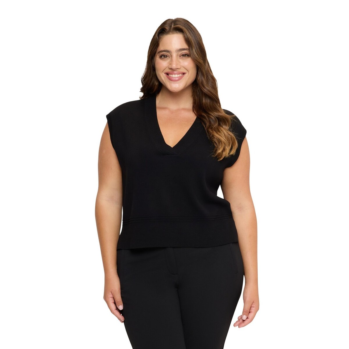 Gilet à col en V burgundy, FIORELLA RUBINO
