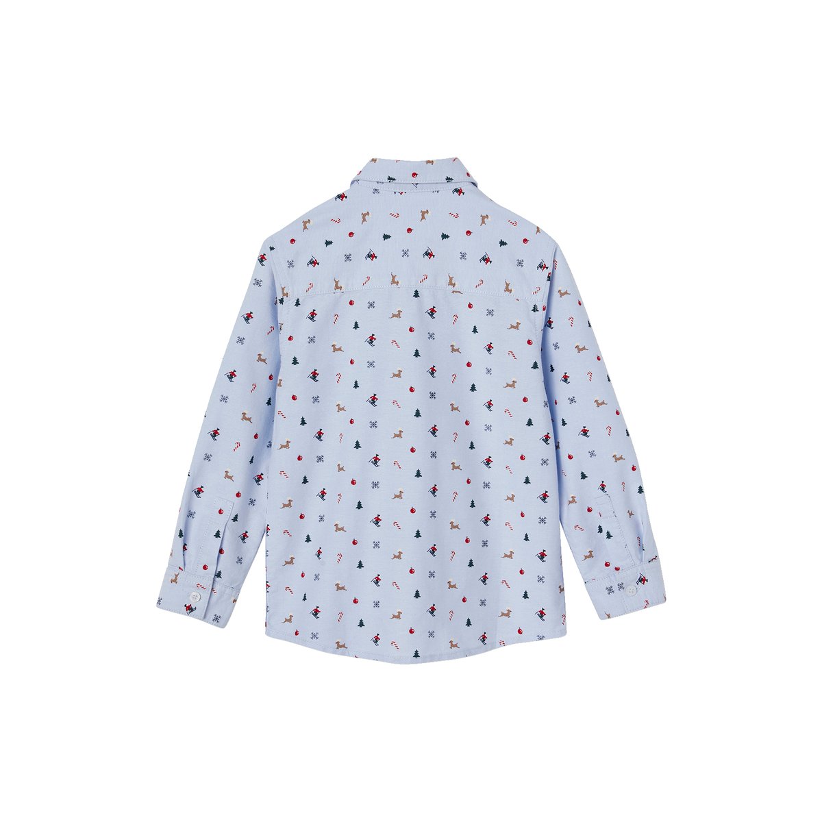 Chemise Coffret Noeud Garçon NOEL bleu chambray, VERTBAUDET
