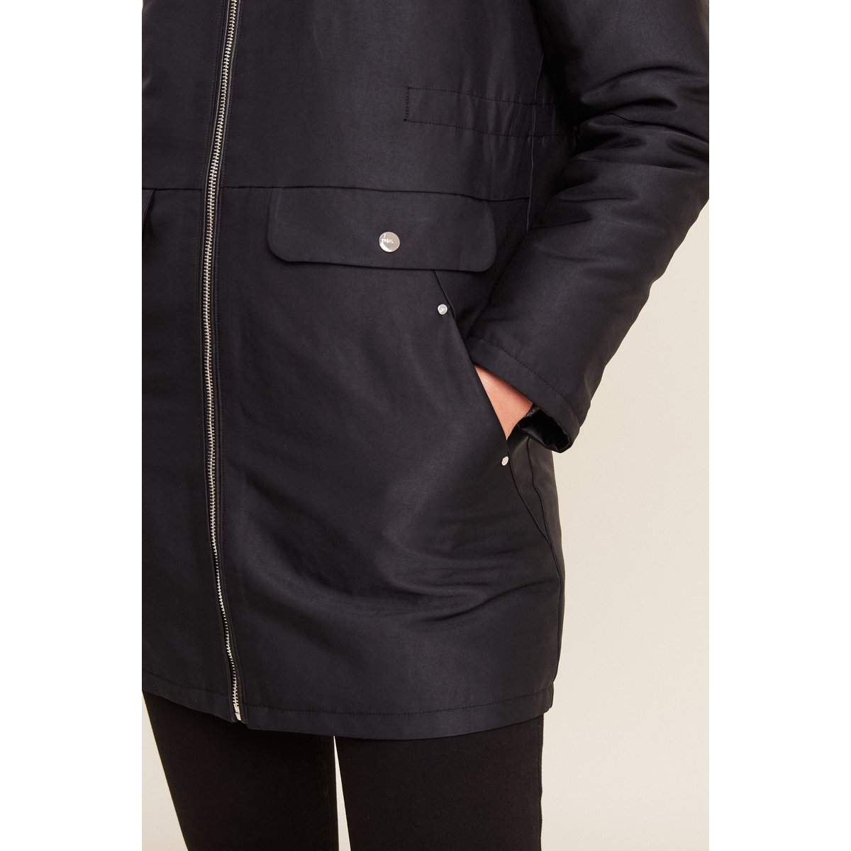 Parka réversible à capuche noir, BREAL