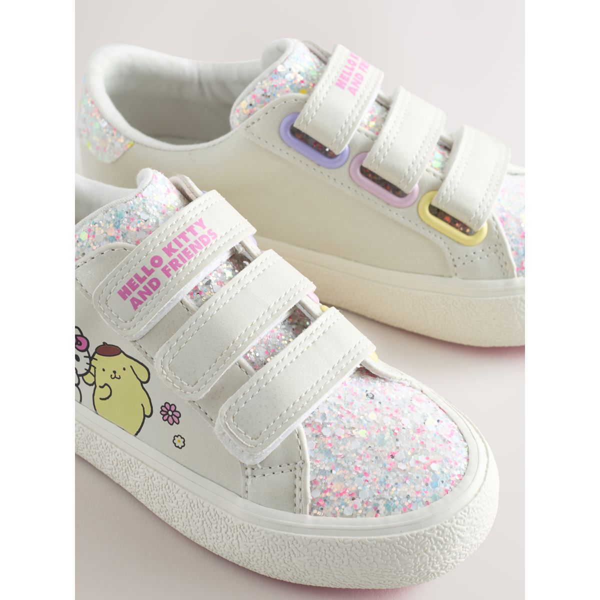 Baskets à scratch hello kitty & friends blanc, NEXT