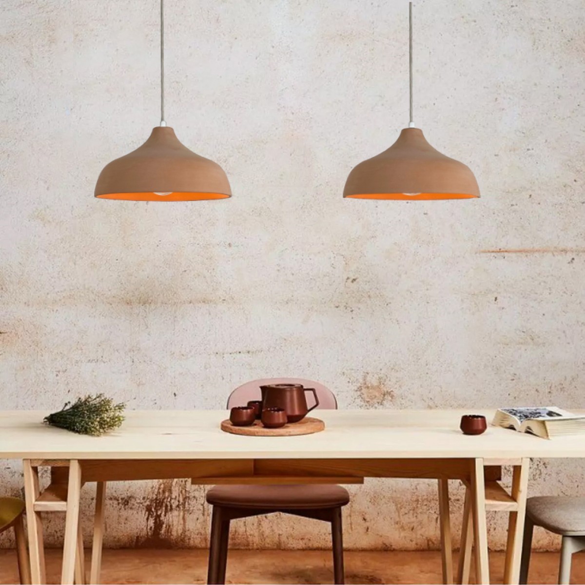 Suspension en terre cuite, MERY terre cuite, GERARD LAMY
