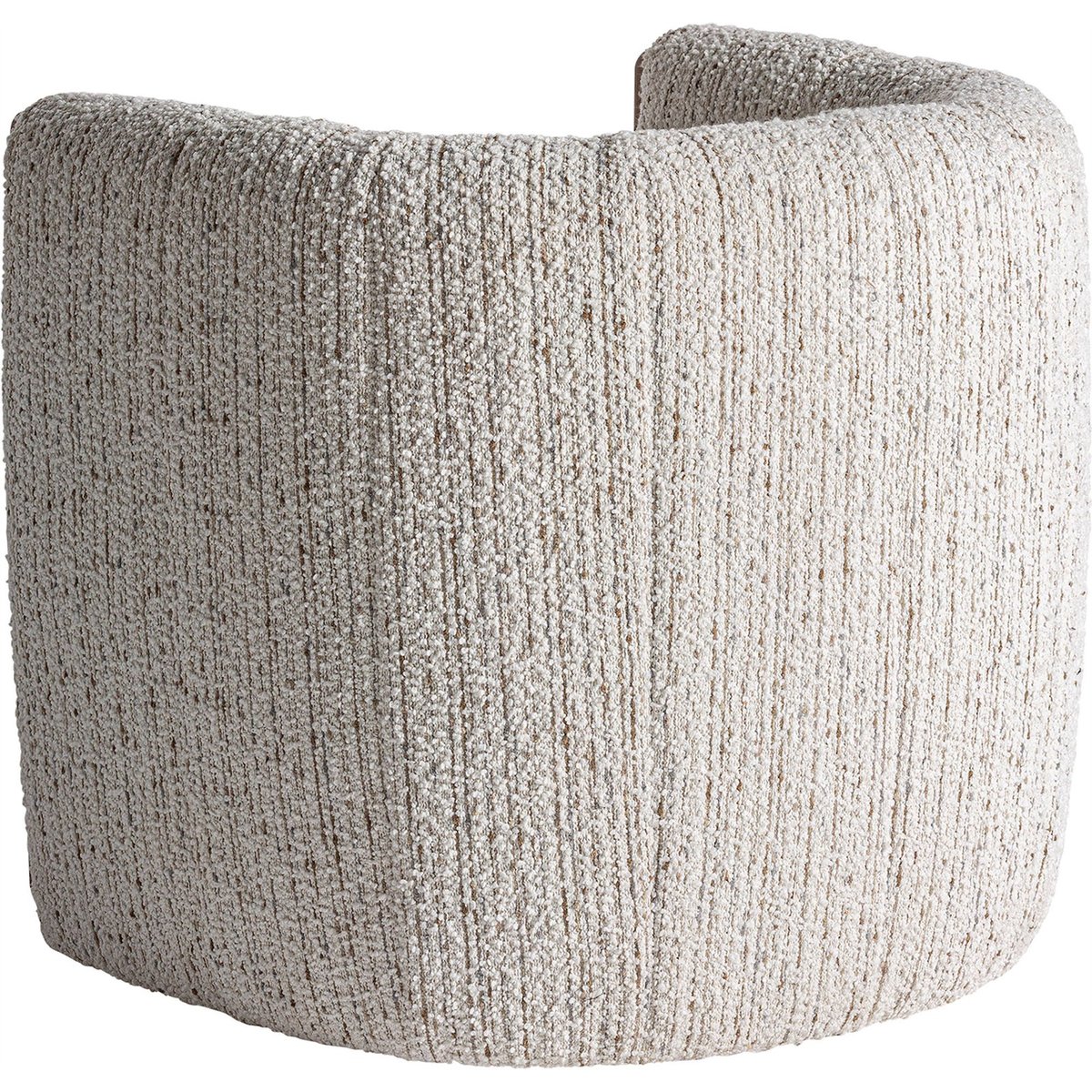 Fauteuil art déco en pin massif style vintage blanc cassé effet bois naturel, RECOLLECTION
