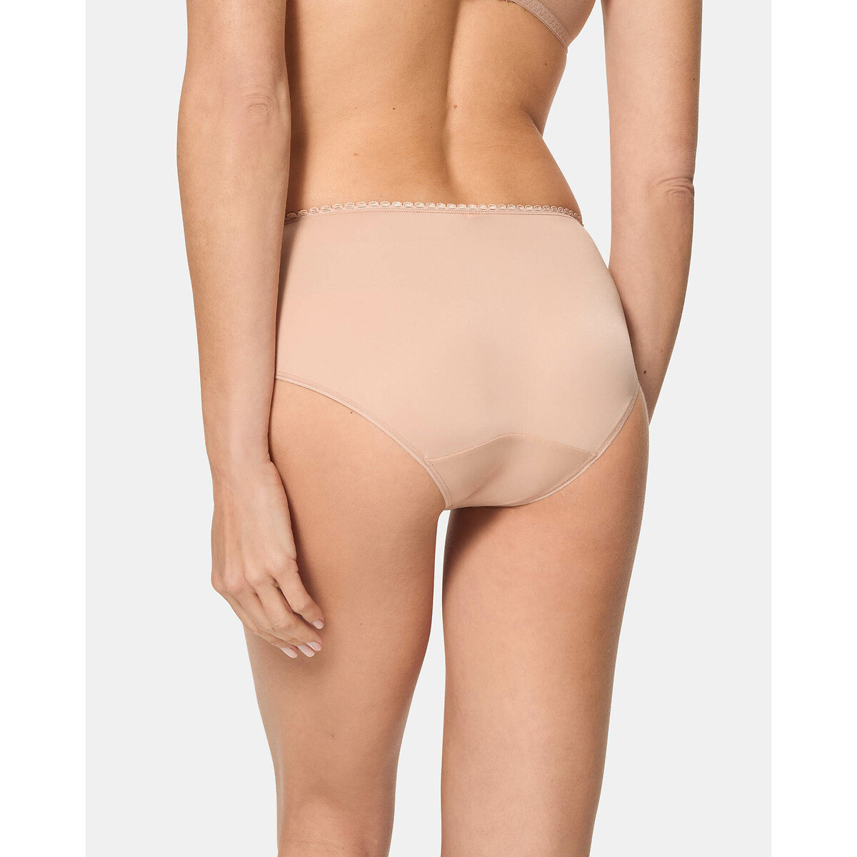 Culotte media Flower Elegance beige, PLAYTEX