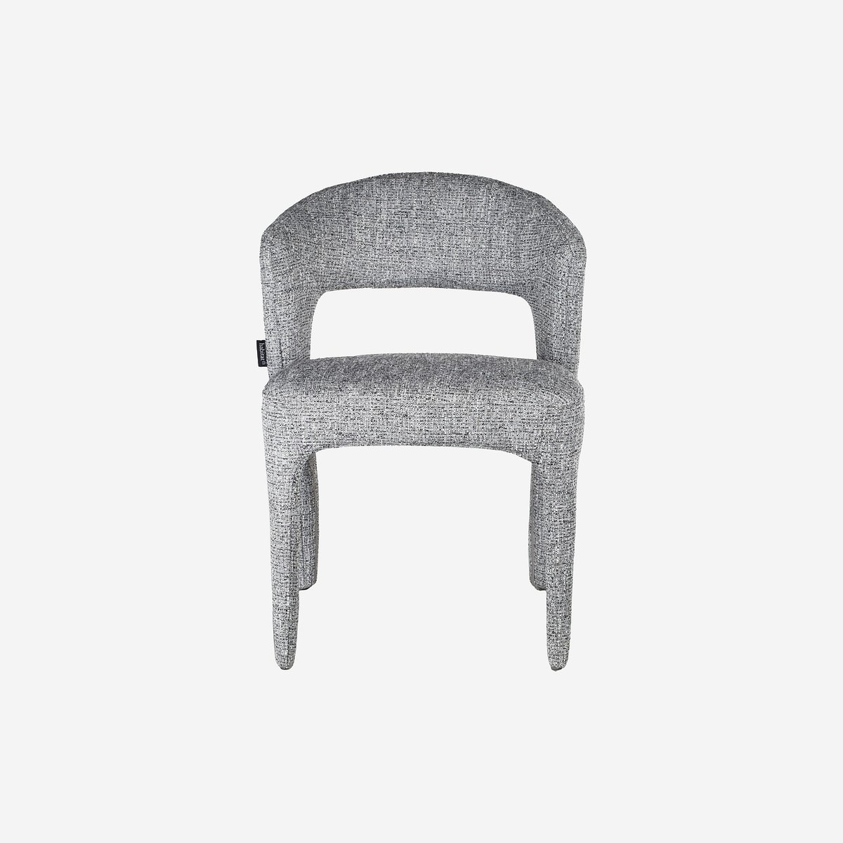 Chaise tissu RIMAKA gris, HABITAT